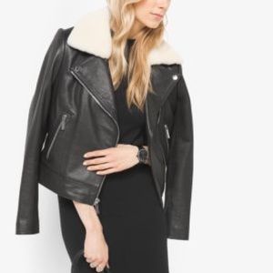 Michael Kors Moto Leather Jacket